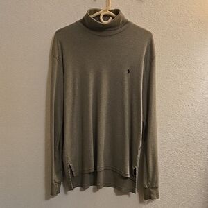 Polo Ralph Lauren Long Sleeve Turtleneck - Olive Green - Large